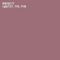 #9D6E77 - Bazaar Color Image