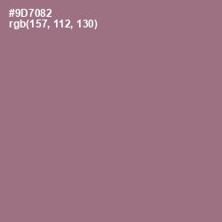 #9D7082 - Mountbatten Pink Color Image