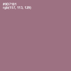 #9D7181 - Mountbatten Pink Color Image