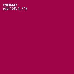 #9E0447 - Cardinal Pink Color Image