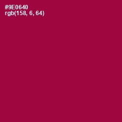 #9E0640 - Rose Bud Cherry Color Image