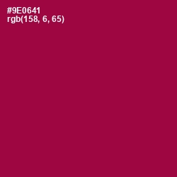 #9E0641 - Rose Bud Cherry Color Image