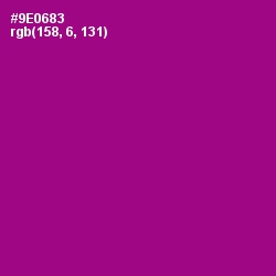 #9E0683 - Violet Eggplant Color Image