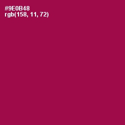 #9E0B48 - Disco Color Image