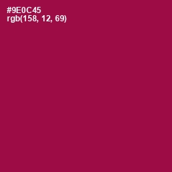 #9E0C45 - Disco Color Image