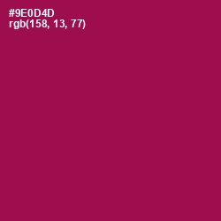 #9E0D4D - Disco Color Image