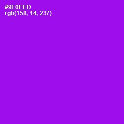 #9E0EED - Electric Violet Color Image