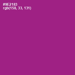 #9E2183 - Vivid Violet Color Image