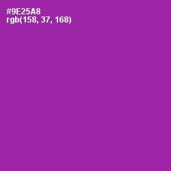 #9E25A8 - Violet Eggplant Color Image
