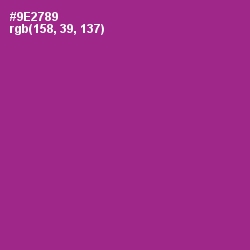 #9E2789 - Vivid Violet Color Image