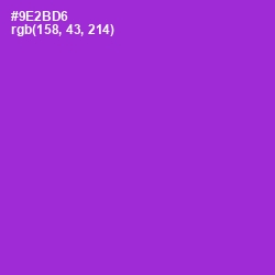 #9E2BD6 - Electric Violet Color Image