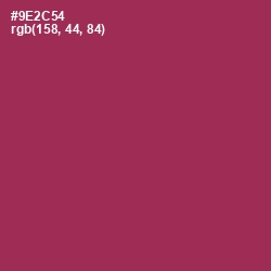 #9E2C54 - Camelot Color Image