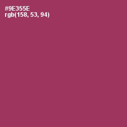 #9E355E - Camelot Color Image