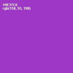 #9E37C6 - Electric Violet Color Image
