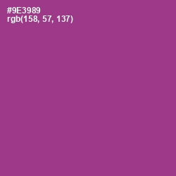 #9E3989 - Vivid Violet Color Image