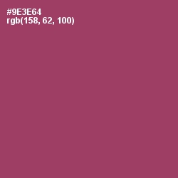#9E3E64 - Vin Rouge Color Image