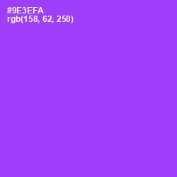 #9E3EFA - Electric Violet Color Image