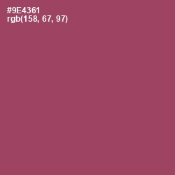 #9E4361 - Cannon Pink Color Image
