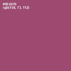 #9E4970 - Cannon Pink Color Image
