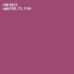 #9E4972 - Cannon Pink Color Image