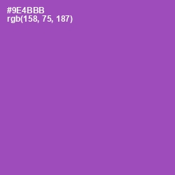 #9E4BBB - Wisteria Color Image