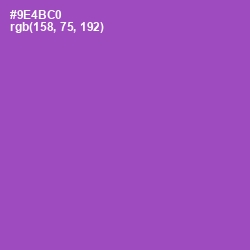 #9E4BC0 - Amethyst Color Image