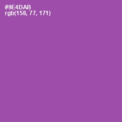 #9E4DAB - Trendy Pink Color Image