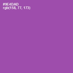 #9E4DAD - Wisteria Color Image