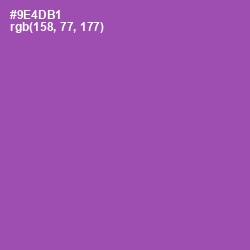 #9E4DB1 - Wisteria Color Image