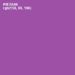 #9E50A6 - Trendy Pink Color Image