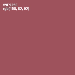 #9E525C - Copper Rust Color Image