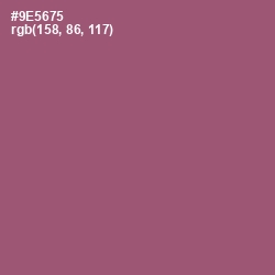 #9E5675 - Cannon Pink Color Image