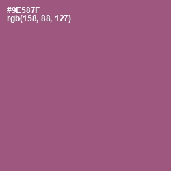 #9E587F - Cannon Pink Color Image