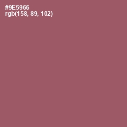 #9E5966 - Cannon Pink Color Image