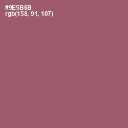 #9E5B6B - Cannon Pink Color Image