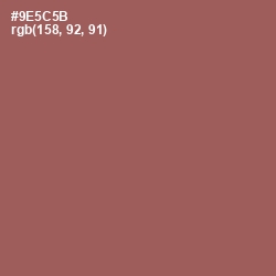 #9E5C5B - Sepia Skin Color Image