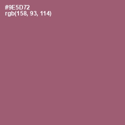 #9E5D72 - Cannon Pink Color Image