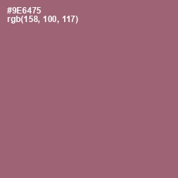 #9E6475 - Copper Rose Color Image