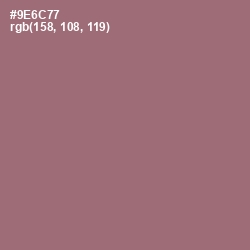 #9E6C77 - Bazaar Color Image