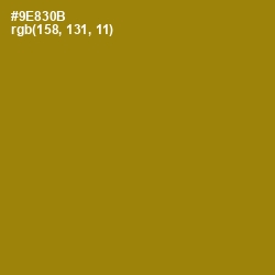 #9E830B - Reef Gold Color Image