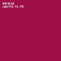#9F0E46 - Disco Color Image