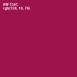 #9F134C - Disco Color Image