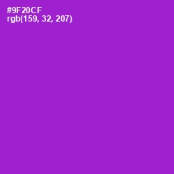#9F20CF - Electric Violet Color Image