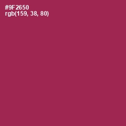 #9F2650 - Camelot Color Image