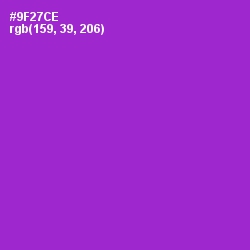 #9F27CE - Electric Violet Color Image