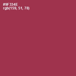 #9F334E - Camelot Color Image