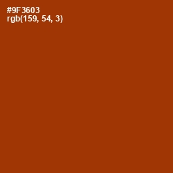 #9F3603 - Cognac Color Image