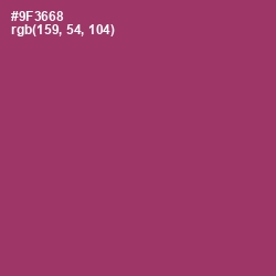 #9F3668 - Vin Rouge Color Image