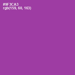 #9F3CA3 - Vivid Violet Color Image