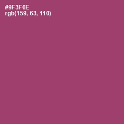 #9F3F6E - Vin Rouge Color Image